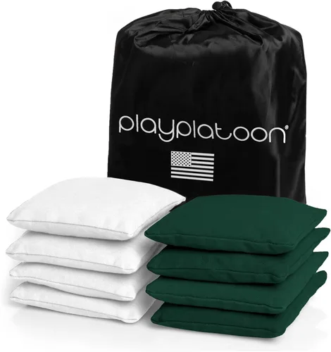 Miniatura 11 de Bolsas de cornhole de tela de pato resistentes a la intemperie premium de Play Platoon - Juego de 8 bolsas de frijoles para juego de Corn Hole