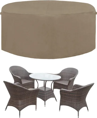 Miniatura 12 de Easy-Going Funda resistente 600D para muebles de patio, juego de mesa y silla rectangular al aire libre, funda impermeable para exteriores