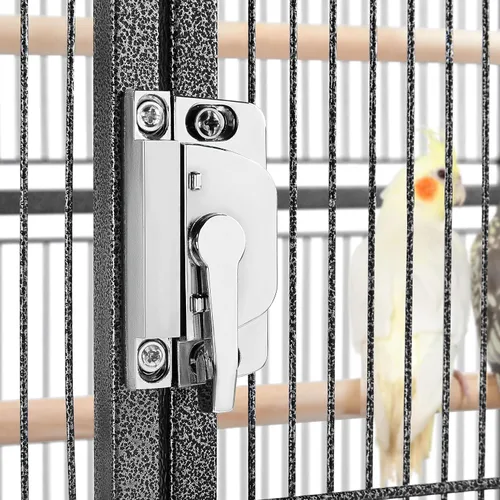 Miniatura 6 de Yaheetech Jaula de hierro forjado extra grande para periquitos con soporte desmontable para cacatúa, sol, mejilla, conure, agapornis, pinzón