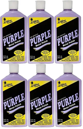 Miniatura 11 de CALIFORNIA CUSTOM Productos – El esmalte de metal morado original, sin silicona, seguro para el cuerpo, ideal para aluminio, latón, cobre, cromo
