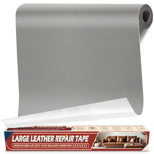 Miniatura 37 de Cahomo - Cinta de parches autoadhesivos para reparación de cuero para sofás - 8x11 pulgadas, kit de reparación de vinilo y cuero para muebles, Café