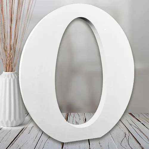Miniatura 32 de AOCEAN MAGA Letras de madera blanca de 8 pulgadas, letras de madera sin terminar para pared, letras decorativas de pie en rodajas, decoración