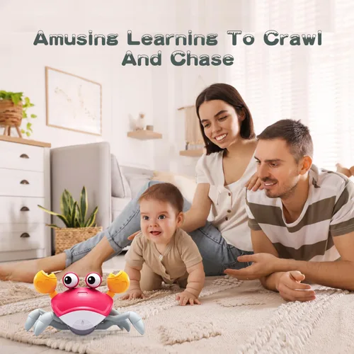 Miniatura 4 de Yeaye Crawling Crab Baby Toys Infant – Regalos de juguete para la hora boca abajo para niños de 3, 4, 5, 6, 7, 8, 9, 10, 11, 12, niños y niñas
