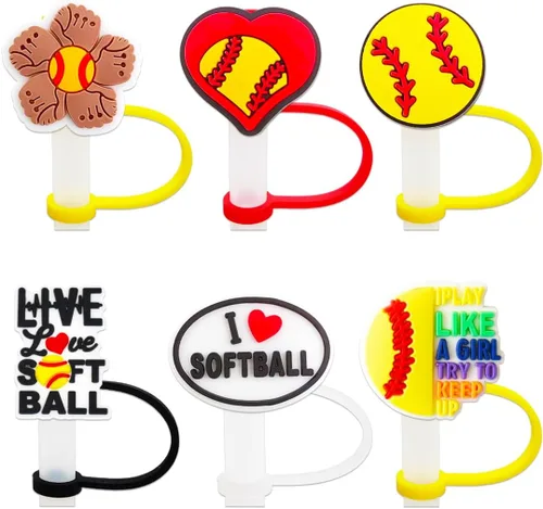 Miniatura 3 de 6 fundas de paja de hockey para vaso Stanley Cup de 40 onzas con asa, 0.394 in y 0.4 pulgadas, a prueba de polvo, tapas reutilizables para pajilla..