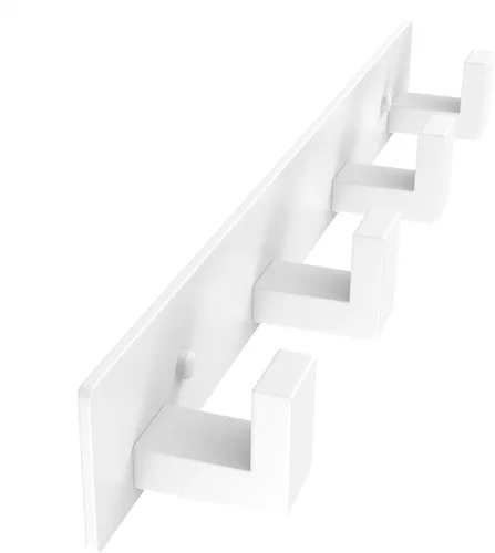 Miniatura 32 de PMMASTO Perchero montado en la pared, 3 ganchos de pared en forma de T para colgar, riel de ganchos para abrigos de acero inoxidable resistente