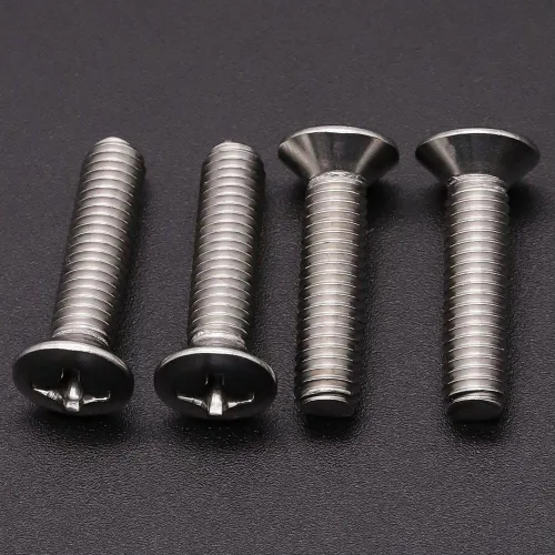Miniatura 4 de Tornillos de máquina Phillips de cabeza ovalada de 1/4-20 x 1 (30 unidades), acero inoxidable 304 18-8, tornillos de cabeza avellanada elevados