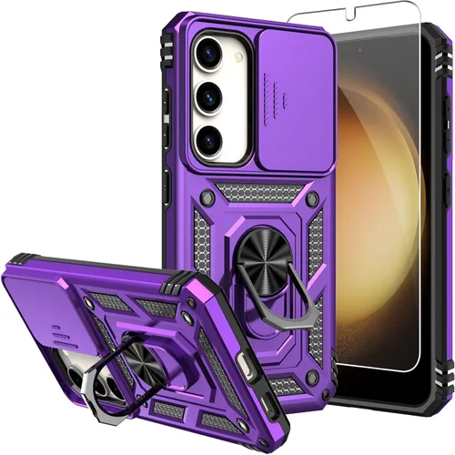 Miniatura 10 de Funda para Galaxy S23 de 6.1 pulgadas, con protectores de pantalla y funda para cámara, [grado militar] de 16 pies. Funda a prueba de caídas