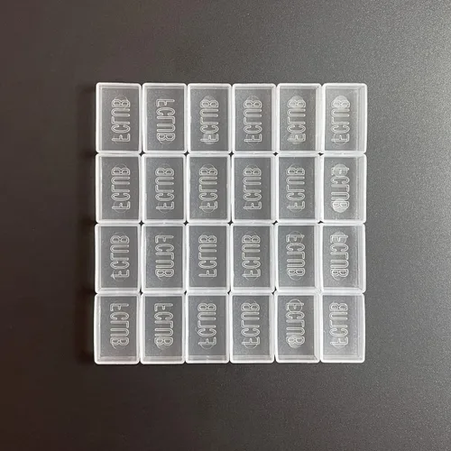 Miniatura 16 de FCLUB 100 medias sartenes vacías para acuarela, de plástico blanco de 0.06 onzas líquidas, esquinas redondeadas para paleta de pintura