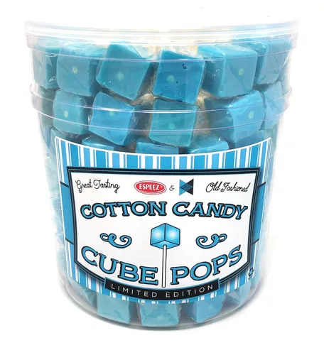 Miniatura 28 de Chupetas de Caramelo Duro en Cubo: Paquete de Chupetas con Sabor Envueltas Individualmente por Espeez - Paletas Cuadradas de Fiesta Estilo Antiguo