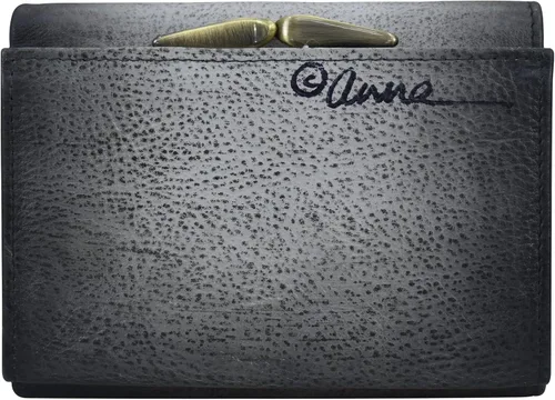 Miniatura 22 de Anna by Anuschka Cartera de tres pliegues pintada a mano para mujer de cuero