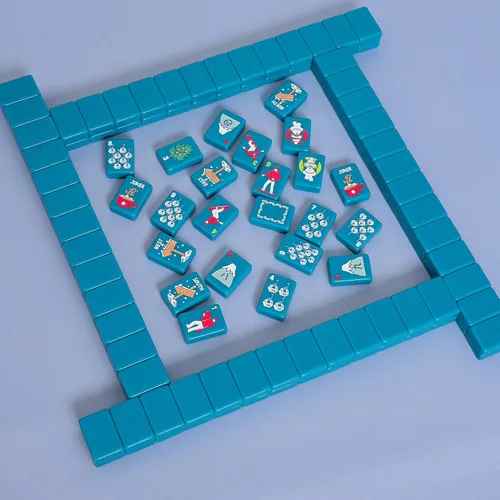 Miniatura 7 de Jongyance American Mahjong - Juego de fichas con bolsa de transporte y accesorios, 160 fichas de Mahjong grabadas en acrílico