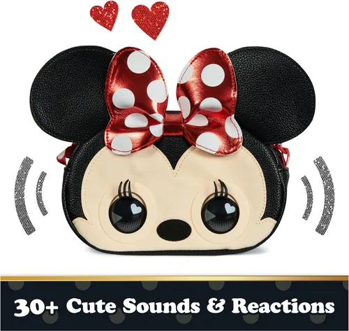 Miniatura 6 de Purse Pets, Disney Minnie Mouse Officially Licensed Interactive Pet Toy & Kids Purse