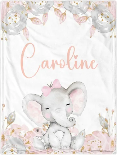 Miniatura 11 de Manta de bebé personalizada para niñas y niños, manta de bebé personalizada con nombre, mantas de regalo personalizadas súper suaves para niños