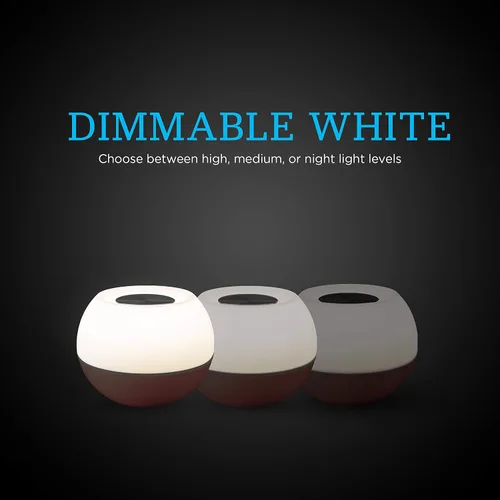 Miniatura 4 de Enbrighten Lámpara LED que cambia de color, luz nocturna moderna, blanco regulable y RGB vibrante, sensor táctil de encendido/apagado, compacta