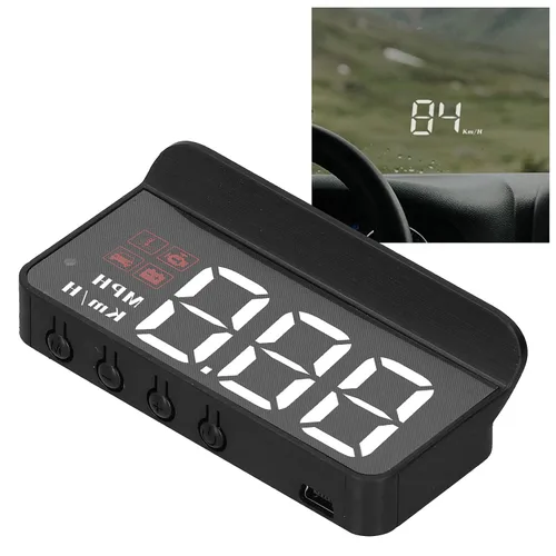 Miniatura 2 de Obdii Hud, velocímetro de coche, Obd2 Hud proyector de parabrisas multifunción medidor de alarma fatiga recordatorio de conducción