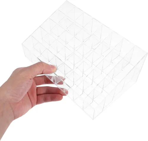 Miniatura 4 de Housoutil Multi-grid Lipstick Holder and Desktop Lipstick Rack 2pcs 40-slot Acrylic Makeup Organizer for Vanity and Cosmetic Storage at Home