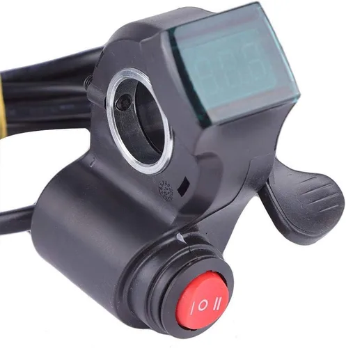 Miniatura 5 de Tbest Acelerador de pulgar, acelerador con pantalla, conjunto de control de velocidad del acelerador de pulgar de 12 V 99 V para scooter eléctrico