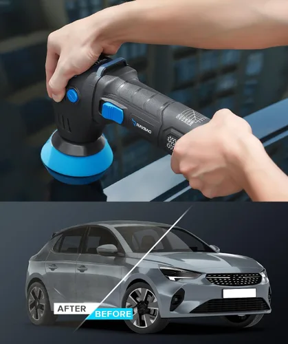 Miniatura 8 de Mini pulidora, 2 pulgadas/3 pulgadas 750 W búfer de coche con orbital aleatorio de 0.472 in, mejora la eficiencia de trabajo en un 35%, con 16
