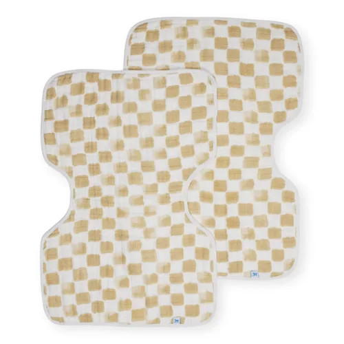 Miniatura 6 de Little Unicorn Paquete de 2 paños ultra absorbentes para eructos de alta calidad, suaves para la piel del bebé, tamaño más grande, diseño