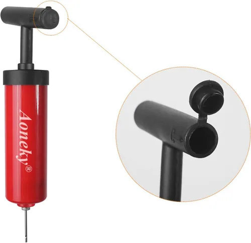 Miniatura 3 de Aoneky Mini bomba de mano para pelotas deportivas, bomba de aire portátil con almacenamiento de agujas, diseño compacto para baloncesto, fútbol