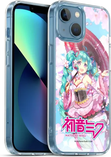 Miniatura 206 de Head Case Designs Licencia Oficial Hatsune Miku Gráficos Lindos Carcasa de Gel [Protección de Grado Militar] Compatible con Apple iPhone 7