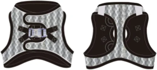 Arnés para perro pequeño sin estrangulamiento, arnés de malla para cachorros, chaleco reflectante ligero para gatos, plateado, XS
