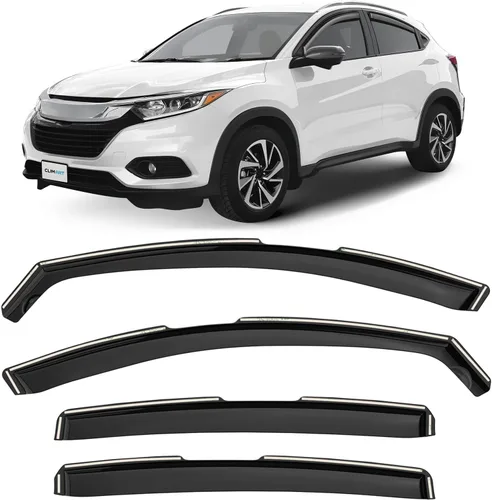 Miniatura 23 de CLIM ART - Deflectores de ventana de canal increíblemente duraderos para Honda Civic 2016-2021 Hatchback, deflectores de ventana originales, viseras