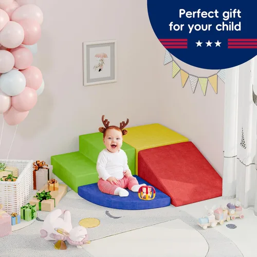 Miniatura 7 de TOLEAD Bloques Grandes de Escalada para Bebés 4 piezas Juguetes de Escalada para Niños Pequeños - Equipo de Gimnasio de Juego de Espuma Suave
