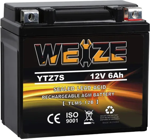 Miniatura 19 de Weize YTX20L-BS - Batería de alto rendimiento para deportes de potencia - Sellada, libre de mantenimiento, AGM para motocicleta, ATV, UTV, moto