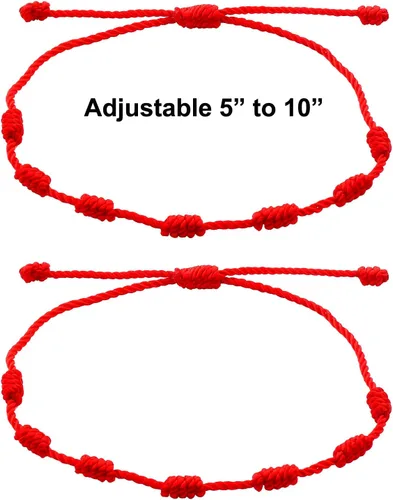 Miniatura 2 de SUMMER LOVE Joyería hecha a mano, pulsera de mal de ojo, amuleto de cuerda roja, pulseras de nazar, pulseras a juego para parejas, familia, mejor