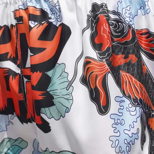 Miniatura 5 de TUFF - Pantalones cortos deportivos para Muay Thai, boxeo y artes marciales, ropa de entrenamiento y gimnasio