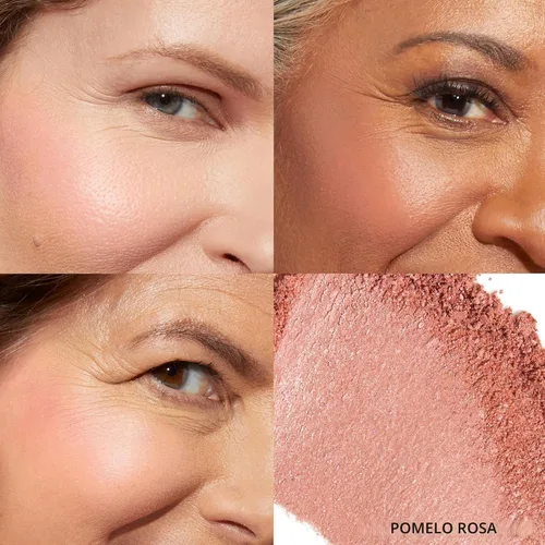 Miniatura 2 de LAURA GELLER NEW YORK Blush-n-Brighten - Rubor horneado marmoleado para mejillas - Tono Pink Grapefruit (pomelo rosado), acabado satinado - Color 05