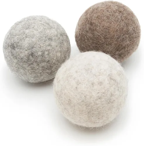 Miniatura 12 de Glaciart One Hueso masticable de lana de fieltro para perros (3 piezas) Juguete duradero para masticar perros, juguetes masticables para cachorros
