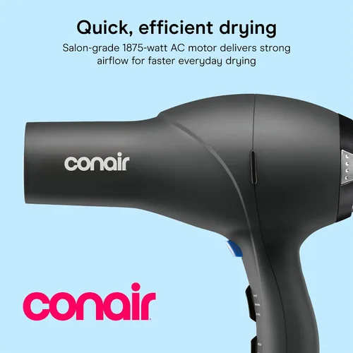 Miniatura 2 de Secador de pelo Infiniti PRO CONAIR con difusor, motor AC profesional, tecnología de cerámica de turmalina, incluye concentrador y cepillo