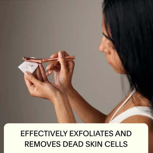 Miniatura 3 de Leaf Shave Leaf Dermaplaner, máquina de afeitar Dermaplane reutilizable de metal y herramienta exfoliante para mujeres, incluye clip de precisión