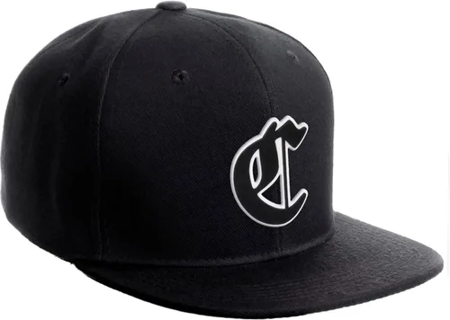Daxton Gorra clásica con visera de billete plano con letras del alfabeto inglés antiguo de la A a la Z