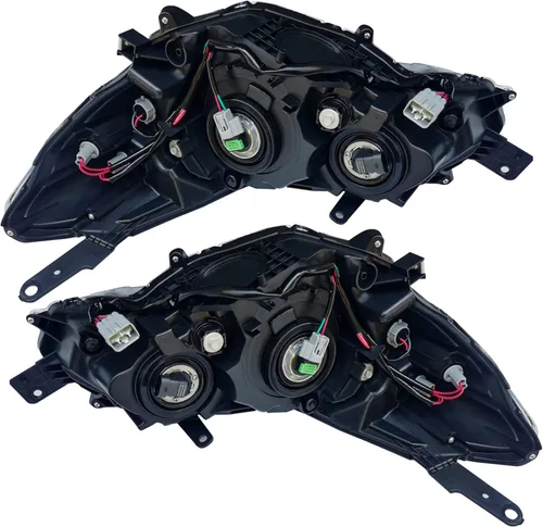 Miniatura 7 de CNCEST Par de faros delanteros halógenos, ajuste directo, carcasa cromada, lente transparente, para modelos Subaru Impreza 2015-2016, delantero