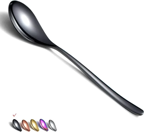 Miniatura 10 de Cucharas de cena de 6 piezas, cucharadas de acero inoxidable de 8.1 pulgadas, cucharas de sopa, cucharas de postre, cucharas de cubiertos