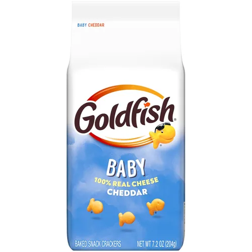 Goldfish Galletas de queso cheddar para bebé, bolsa de 7.2 onzas
