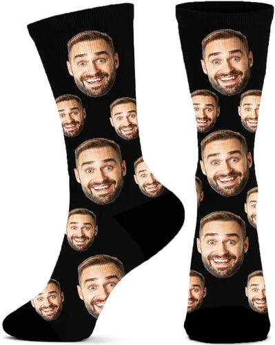 Dreamdecor Calcetines divertidos personalizados con foto, calcetines divertidos personalizados para hombres, mujeres y niños