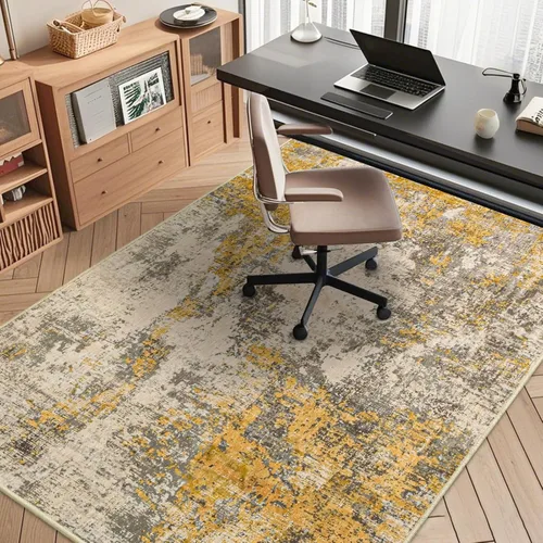 Miniatura 45 de chakme Tapete para silla de oficina para suelo de madera dura, 48 x 36 pulgadas, protector de escritorio de computadora de fácil deslizamiento