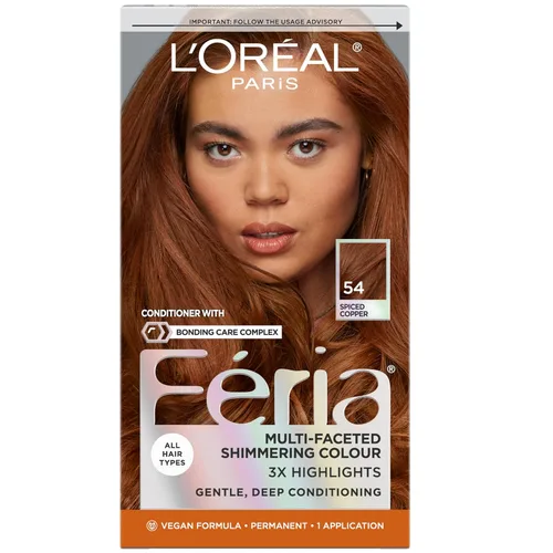 Miniatura 69 de L'Oreal Paris Feria - Tinte permanente multifacético y brillante, 60 Crystal Brown (castaño claro), paquete de 1 60 marrón claro