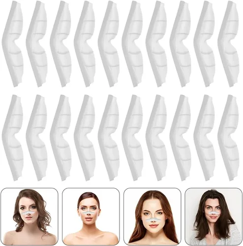 Miniatura 9 de Healifty 20 almohadillas de puente de nariz antiniebla para máscaras faciales, tiras de sellado de silicona para evitar que los anteojos se empañen