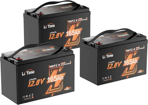 Miniatura 27 de LiTime Batería LiFePO4 de 12 V 230 Ah, recargable, de litio, más de 4000 ciclos profundos, energía de respaldo para casa rodante, remolque de viaje