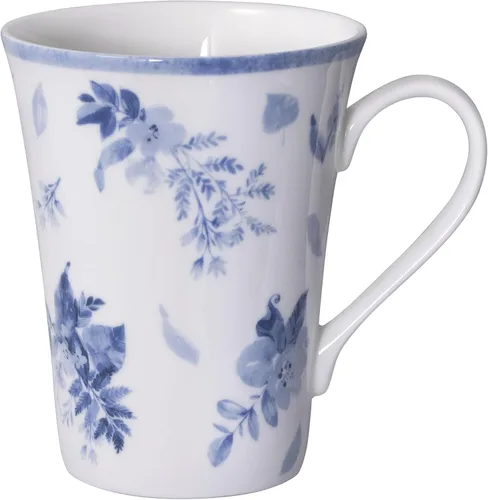 Miniatura 11 de Mikasa Kiley Bone China - Juego de vajilla ligera de 16 piezas resistente a las astillas, servicio para 4, azul y blanco