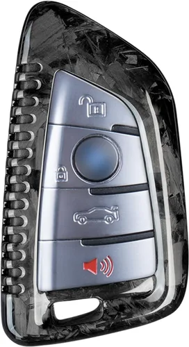 Miniatura 8 de Funda de llavero de fibra de carbono genuina para BMW Serie 2, 3, 5, 6, 7, GT5, M4, M5, X1, X2, X3, X5, X5M, X6, X6M, X7, llavero inteligente
