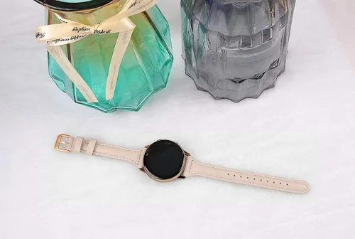 Miniatura 5 de JOYOZY Correa de cuero compatible con Samsung Galaxy Watch 6/7/FE/5/4 de 40 mm, 44 mm, Active (40 mm)/2 (40 mm) (44 mm), correa de muñeca delgada