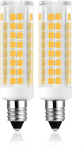 Bombilla LED E11 5W T4 de 50q cl 120 V equivalente halógeno 75 W, base de mini candelabro, bombilla LED para candelabros, lámparas de ventilador de