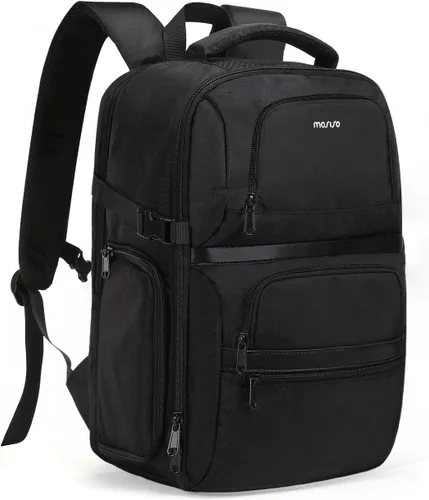 MOSISO Mochila para cámara DSLR/SLR/SLR/sin espejo, bolsa de viaje lateral para fotografía de acceso rápido con compartimento para laptop de 15 a 16