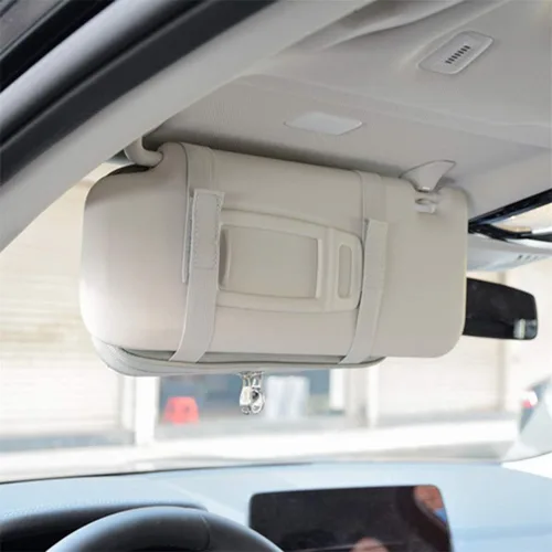 Miniatura 7 de Organizador para visera solar de coche, accesorios para interior de coche, organizador de bolsillo, bolsa de almacenamiento para coche, camioneta